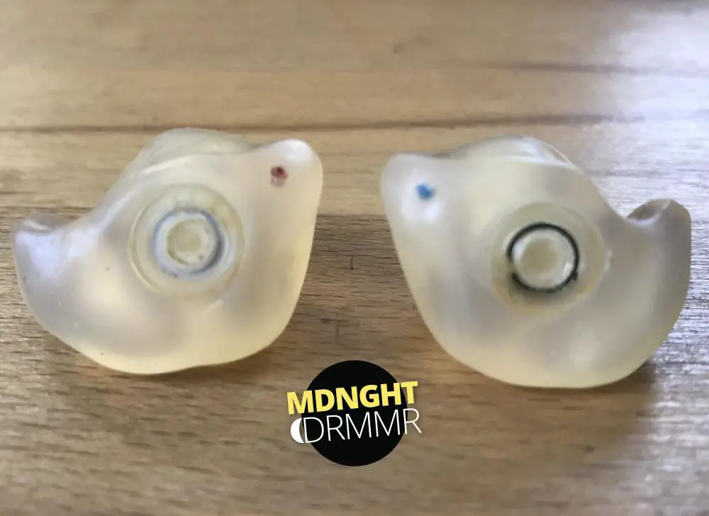Custom-made ear plugs for drummers