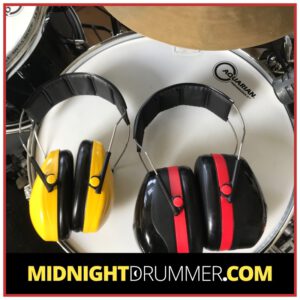 Earmuffs are the best ear protection for young drummers