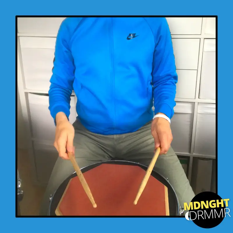 This is the Matched Grip drumming technique