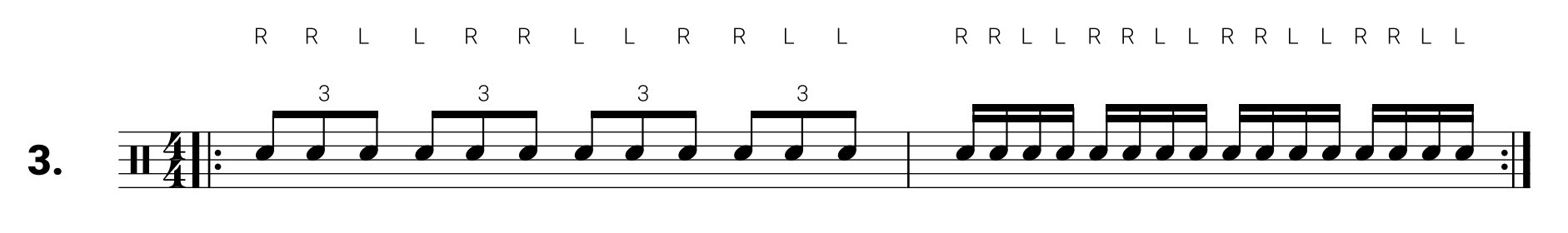 This is El Estepario Siberiano's Snare Drum Exercise #3