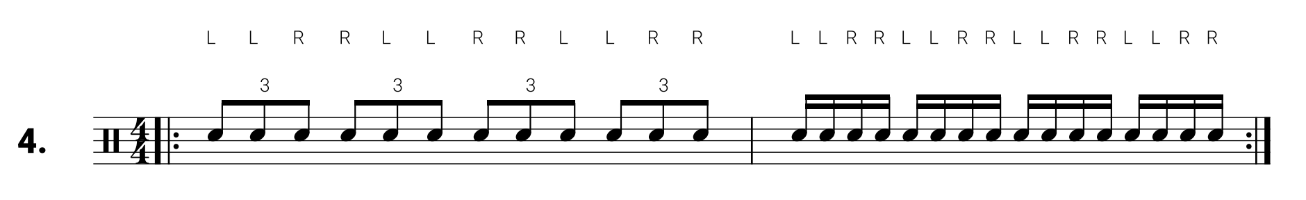 This is El Estepario Siberiano's Snare Drum Exercise #4