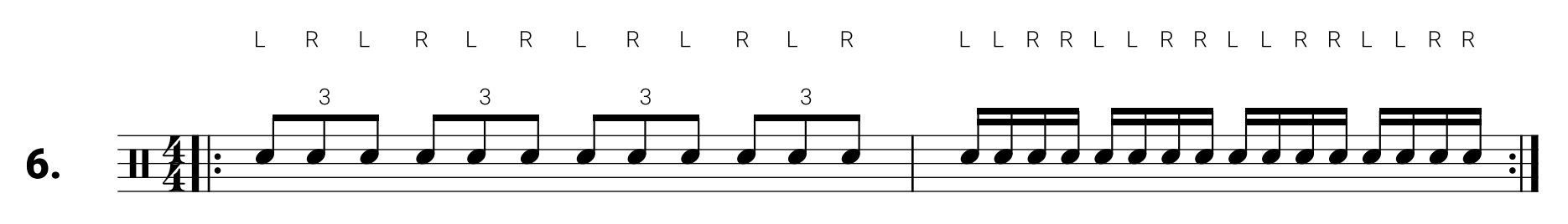 This is El Estepario Siberiano's Snare Drum Exercise #6